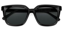 Lark Black Square Sunglasses1