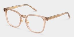 Hailey Beige Square Glasses3