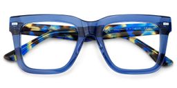 Redina Blue Square Glasses2