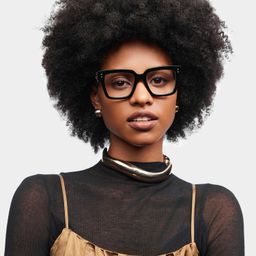 Caius Black Square Glasses0