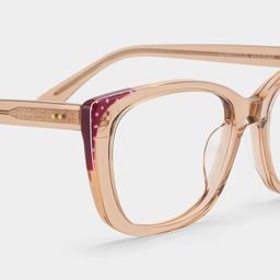 Madeline Beige Cat eye Glasses5