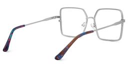 Toure Silver Square Glasses3
