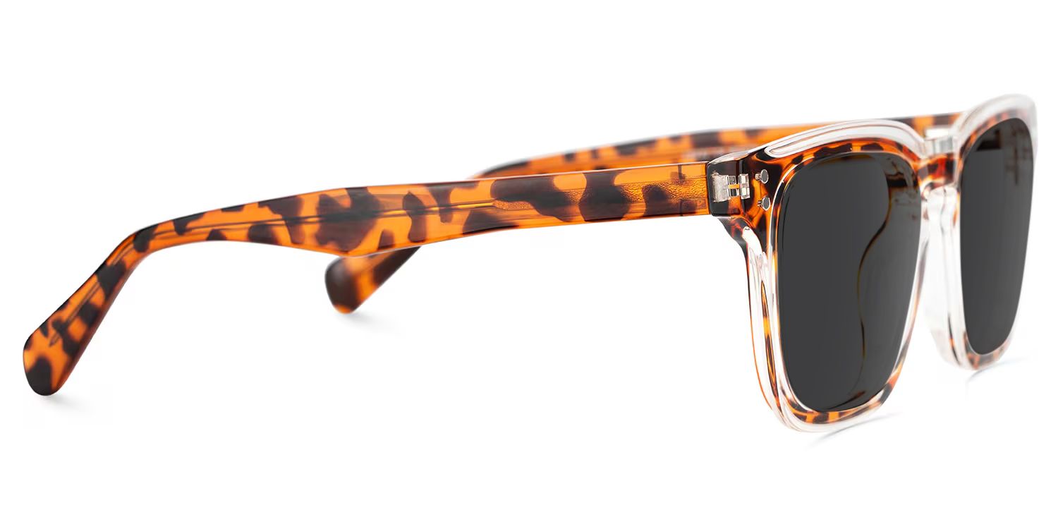 Liam Tr90 Tortoise Rectangle Frame Sunglasses | ZEELOOL3
