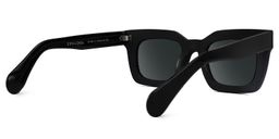 Keisa Black Rectangle Sunglasses3