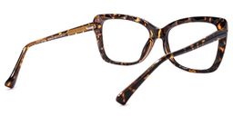 Edna Yellow-Tortoise Rectangle Glasses4