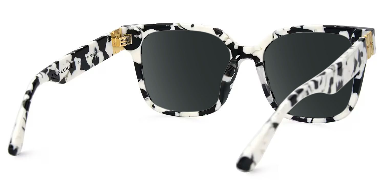 Kerri Square Style Cow Print Frame Sunglasses | ZEELOOL3