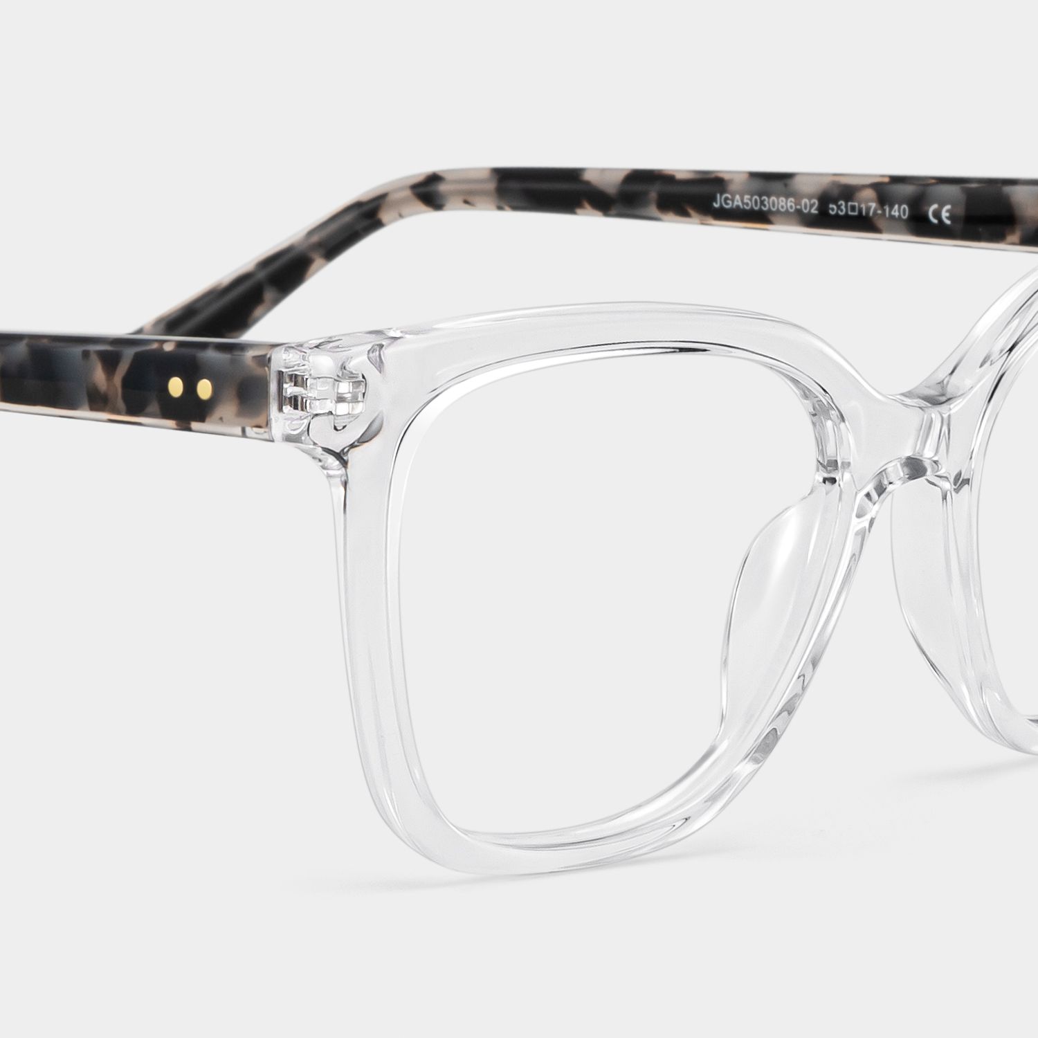 Sage Clear Frame Glasses with Rectangle Frame Online | ZEELOOL7