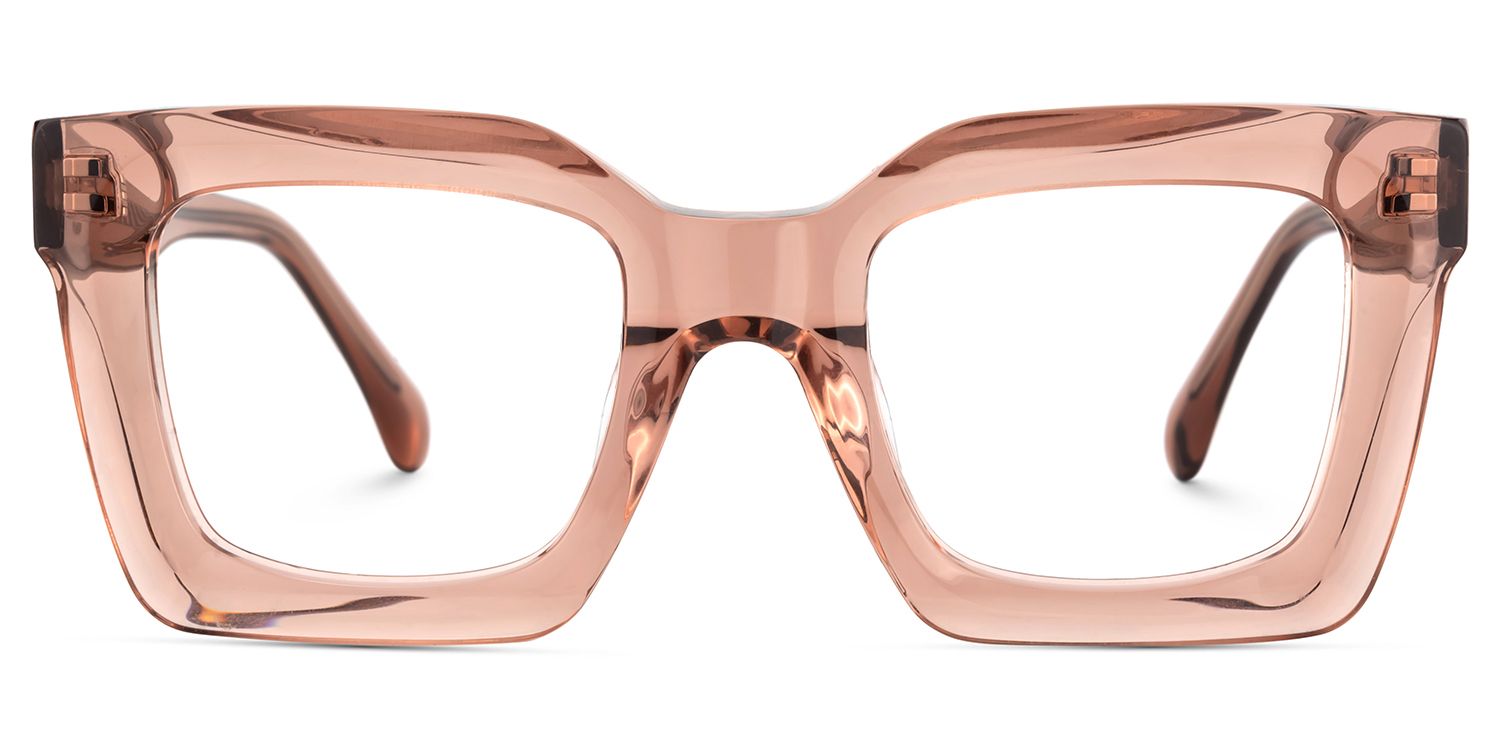Lobo Square Beige Eyeglasses & Glasses Frames | ZEELOOL1