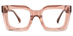 Lobo Beige Square Glasses1