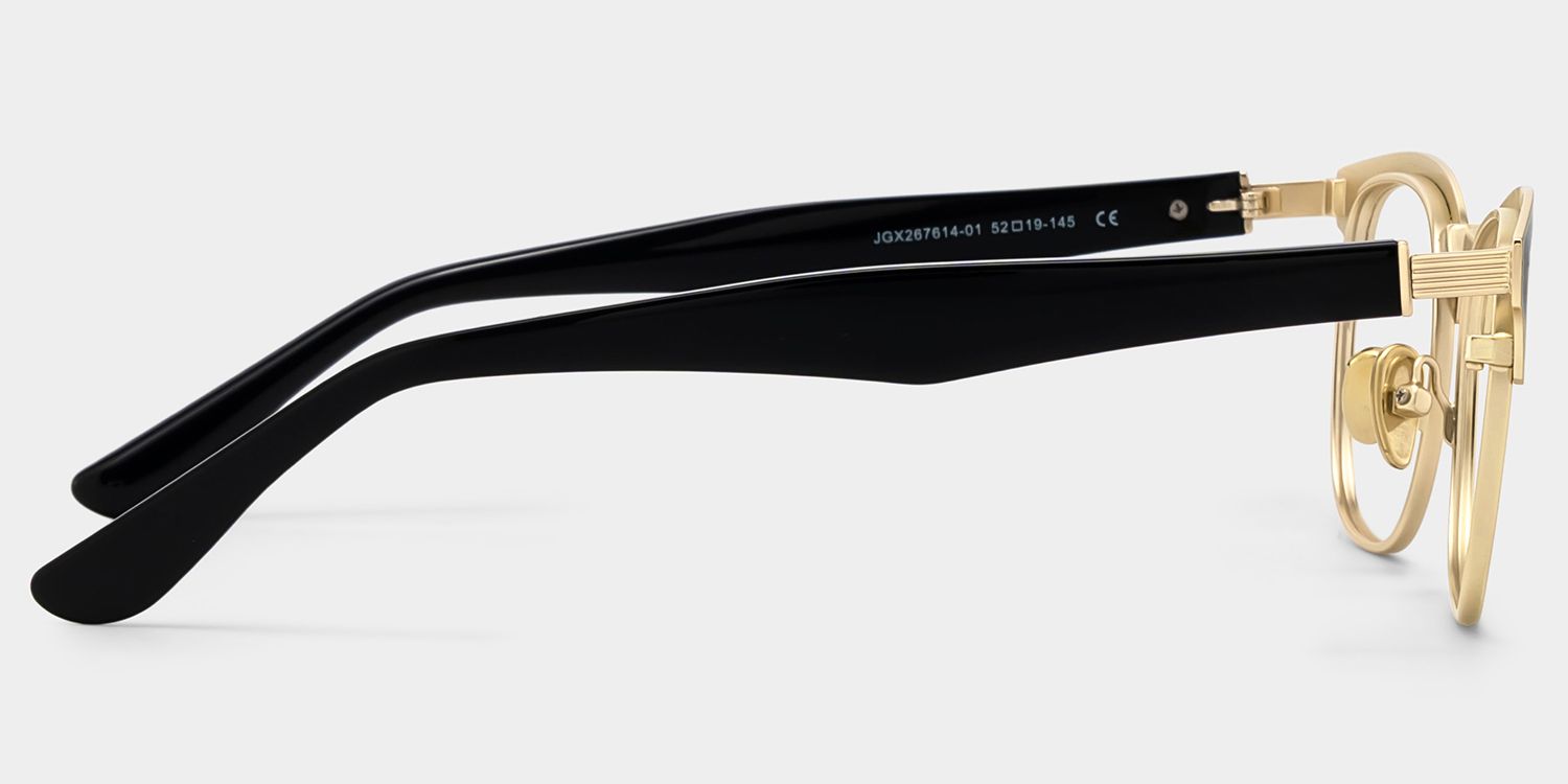 Penelope Gold Browline Glasses for Men | ZEELOOL4