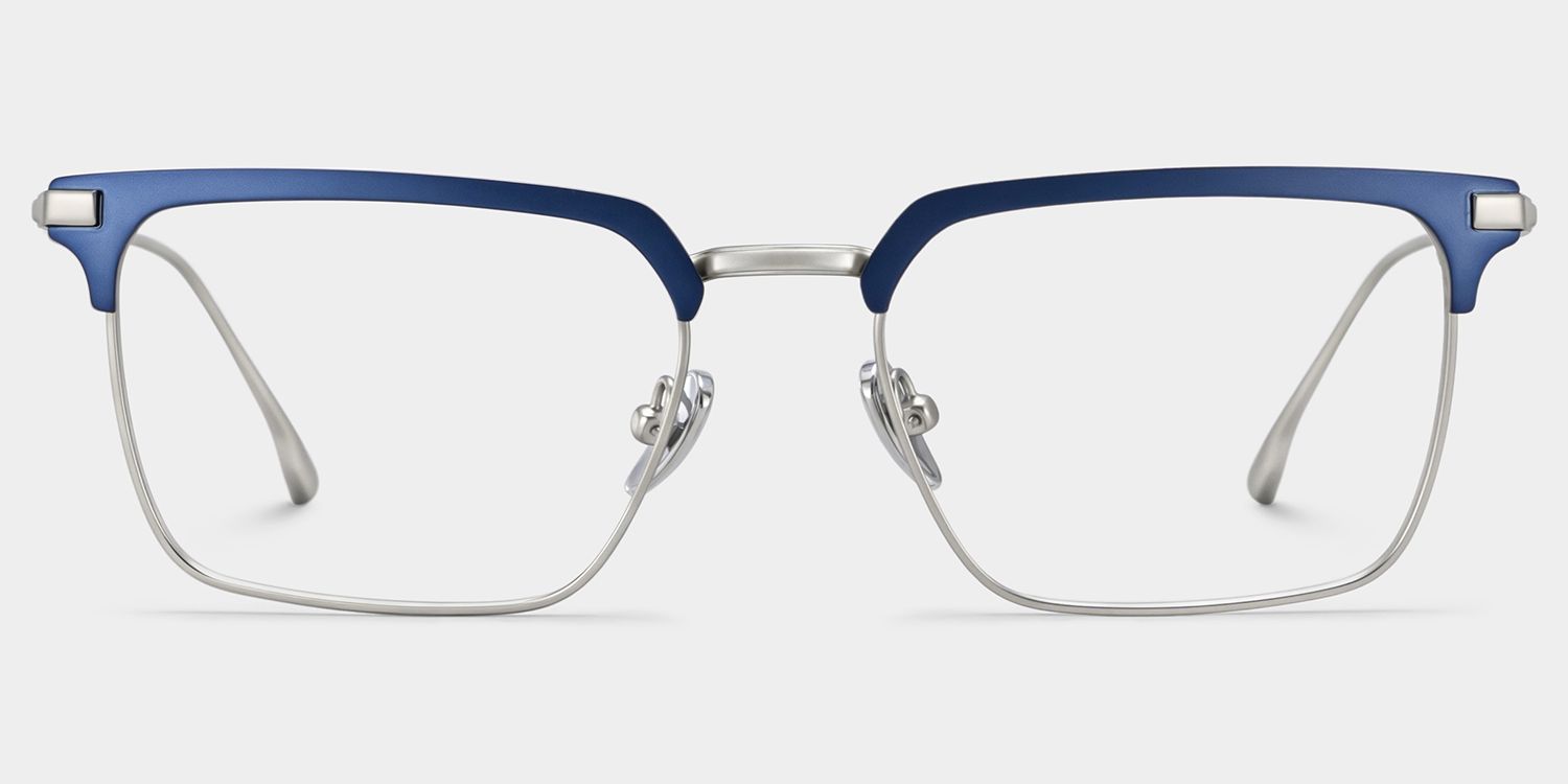 Addison Blue Browline Eyeglasses in Classic Style | ZEELOOL0