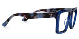 Kenish Blue Square Glasses2