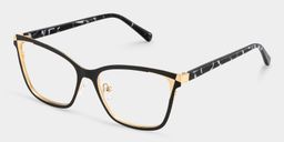 Elise Black Rectangle Glasses3
