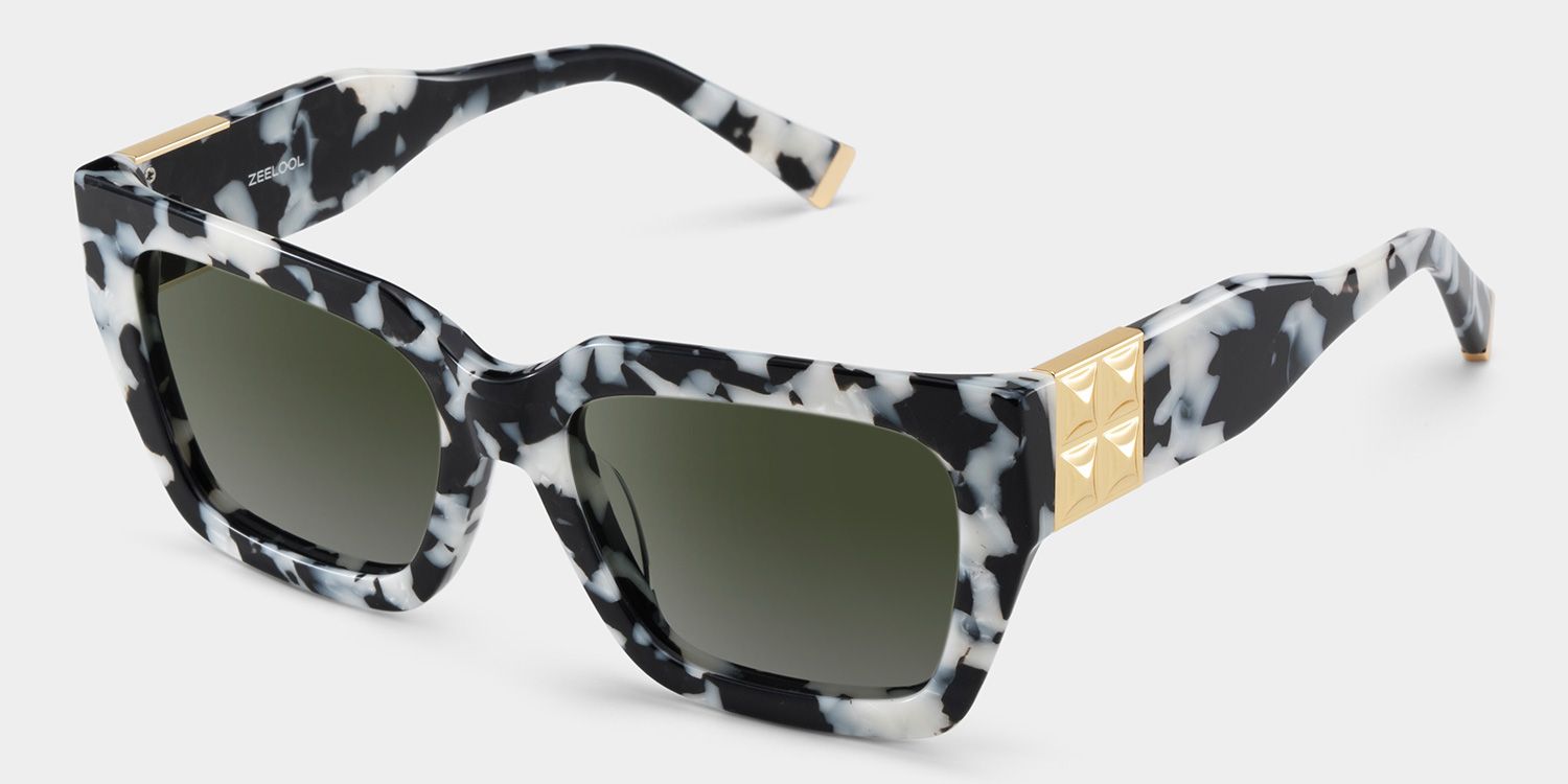 Maddox Pattern Frame Glasses with Square Frame Online | ZEELOOL4