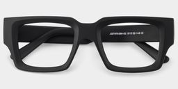 Garza Black Rectangle Glasses1
