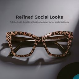 Ansyah Leopard Cat eye Glasses0