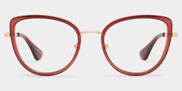 Celine Red Cat eye Glasses1