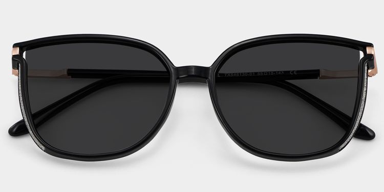 Rodz Black Square Sunglasses
