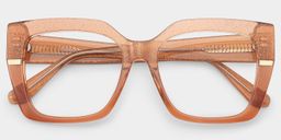 Mavis Beige Square Glasses2