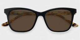 Faith Black Rectangle Sunglasses1