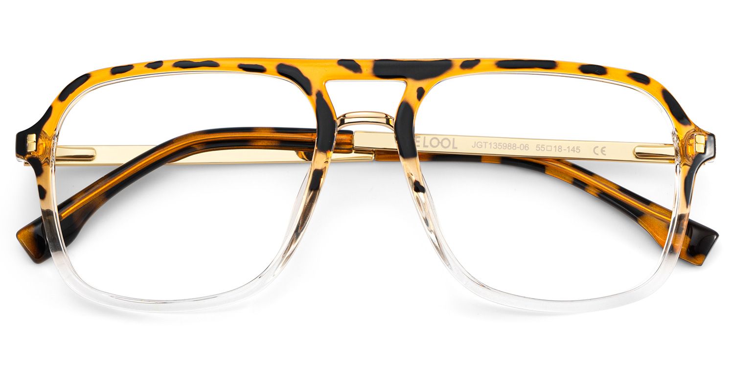 Aviator Kilworth Tortoise clear Glasses deals -Zeelool Glasses3