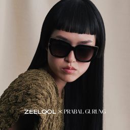 Grace Black Gold Cat eye Sunglasses0