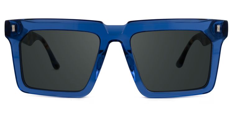 Moreland Blue Rectangle Sunglasses