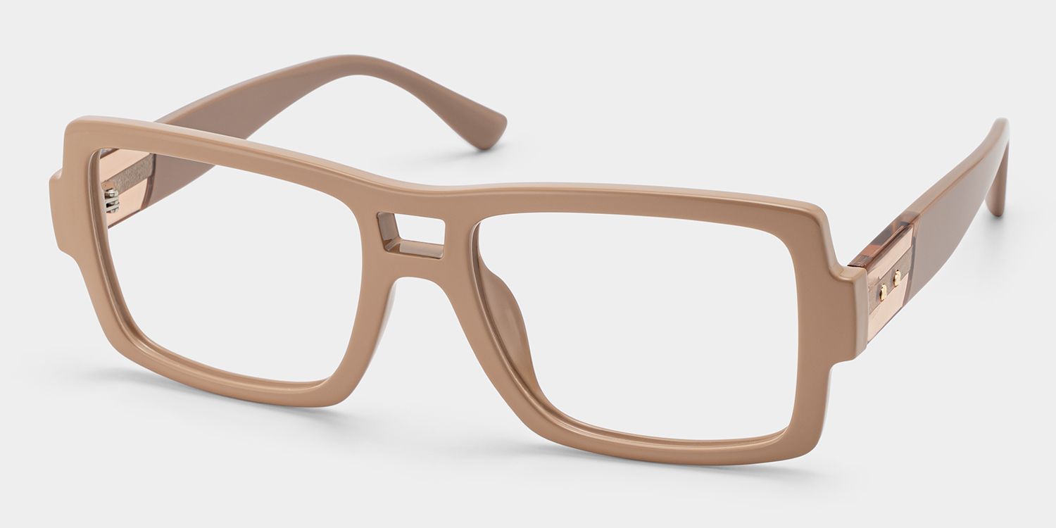 Nora Brown Aviator Glasses — Modern Frame Style | ZEELOOL3