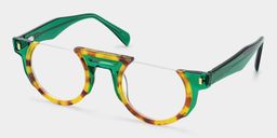 Mastin Tortoise Round Glasses3