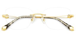 Seth Gold Rectangle Glasses4