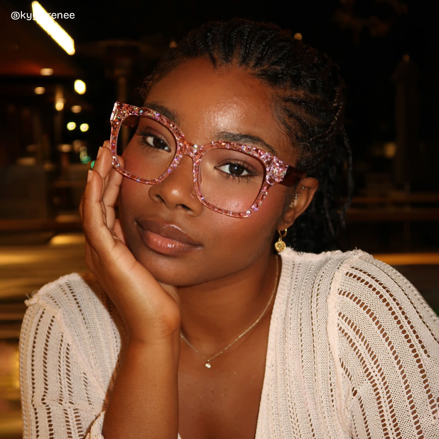 Designer Scicluna Glasses in Full-frame With Gillter Star6