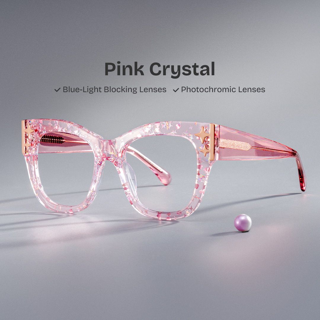 Designer Minfia Eyeglasses Pink Frames Glasses | ZEELOOL0