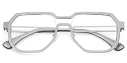 Hype Silver Geometric Glasses3