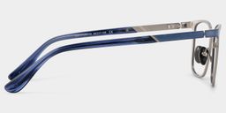 Aubrey Blue Rectangle Glasses4