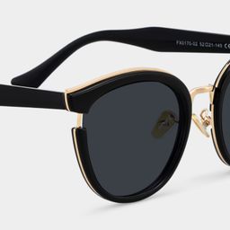 Laraine Black Cat eye Sunglasses4