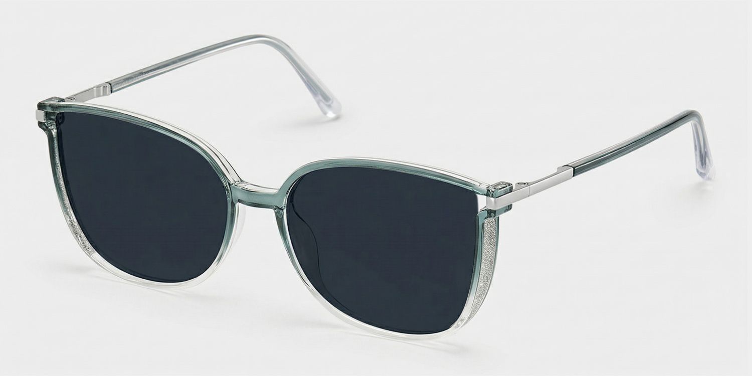 Rodz Square Green Prescription Sunglasses | ZEELOOL2