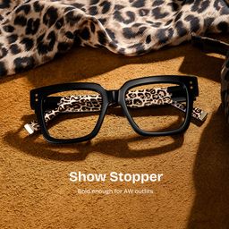 Caius Black Square Glasses2
