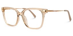 Jacqui Beige Rectangle Glasses1