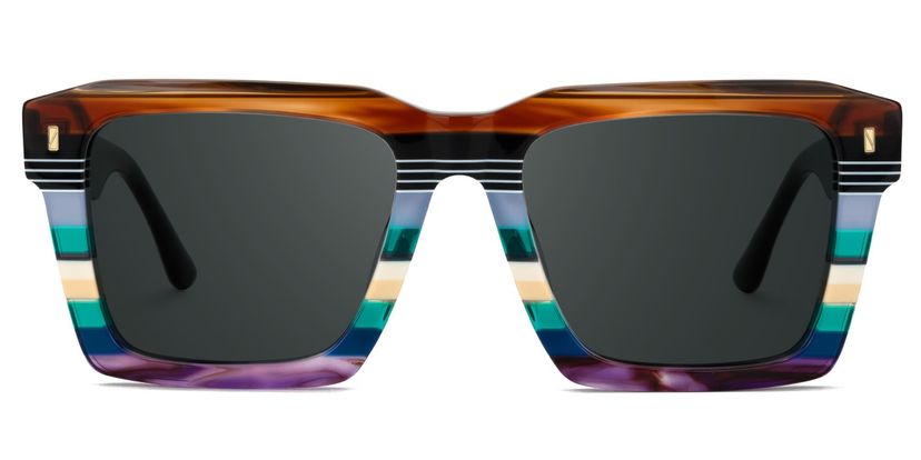 Kenish Multicolor Square Sunglasses