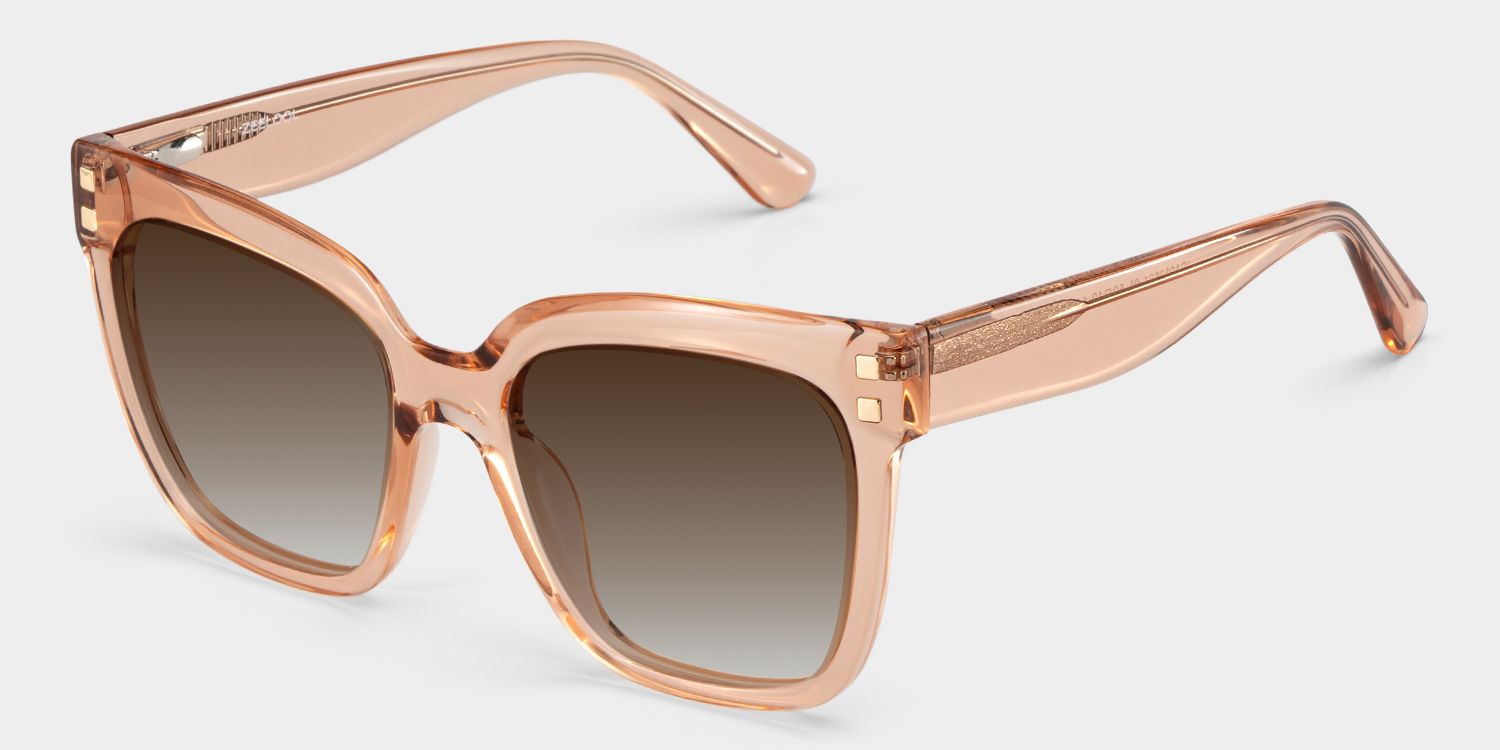 Minguela Square Beige Sunglasses for Women & Men | ZEELOOL2