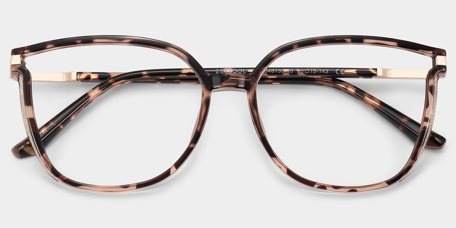 Rodz Pale Tortoiseshell Glasses with Square Thin frame1