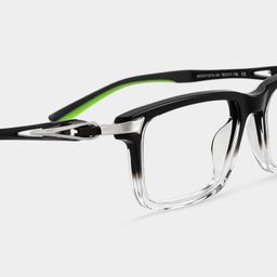 Orion Black Rectangle Glasses5