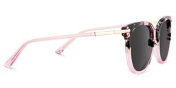 Mailyn Pink Tortoise Round Sunglasses3