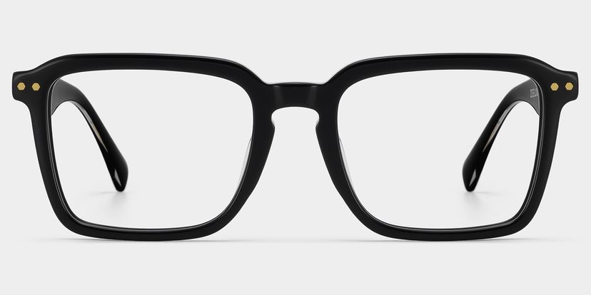 Vickerie Black Rectangle Glasses