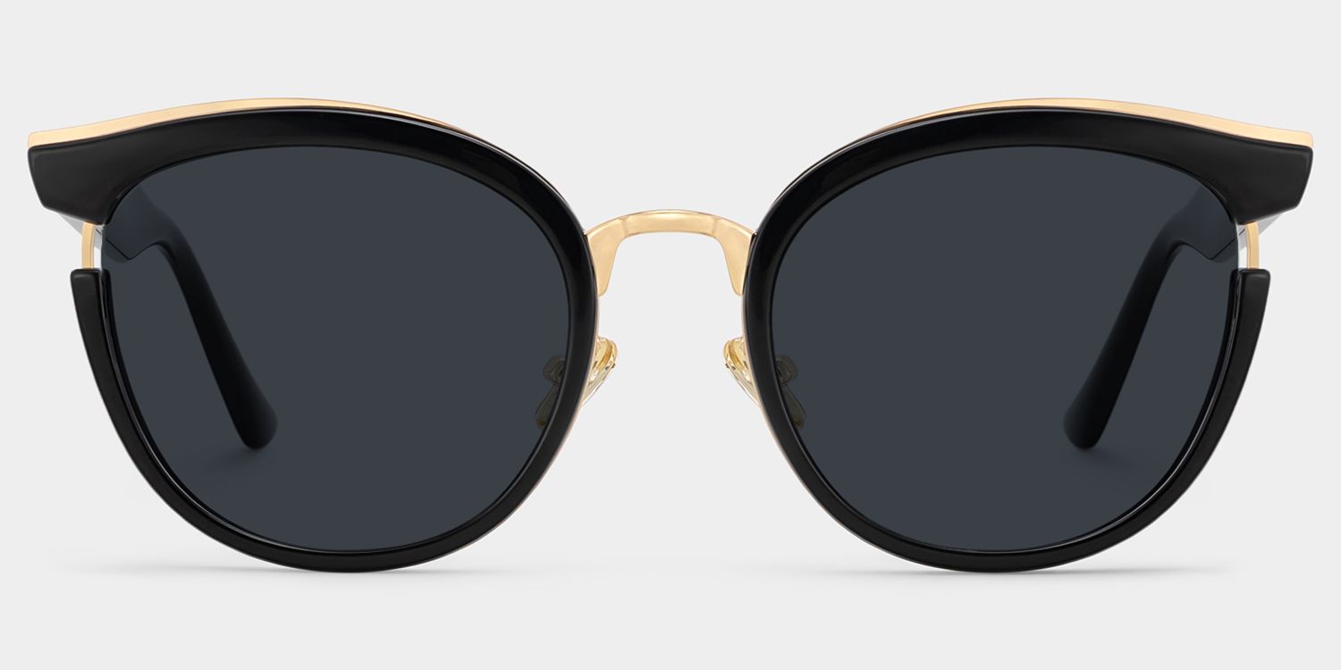 Laraine Cat Eye Black Sunglasses for Women & Men | ZEELOOL0