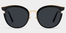 Laraine Black Cat eye Sunglasses0
