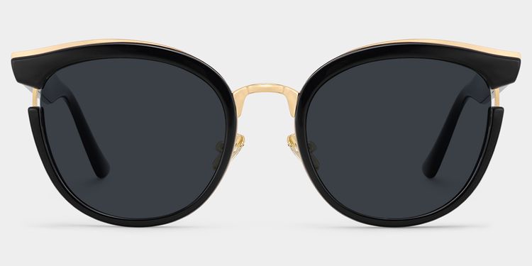 Laraine Black Cat eye Sunglasses