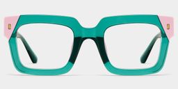 Sarah Green Pink Square Glasses1
