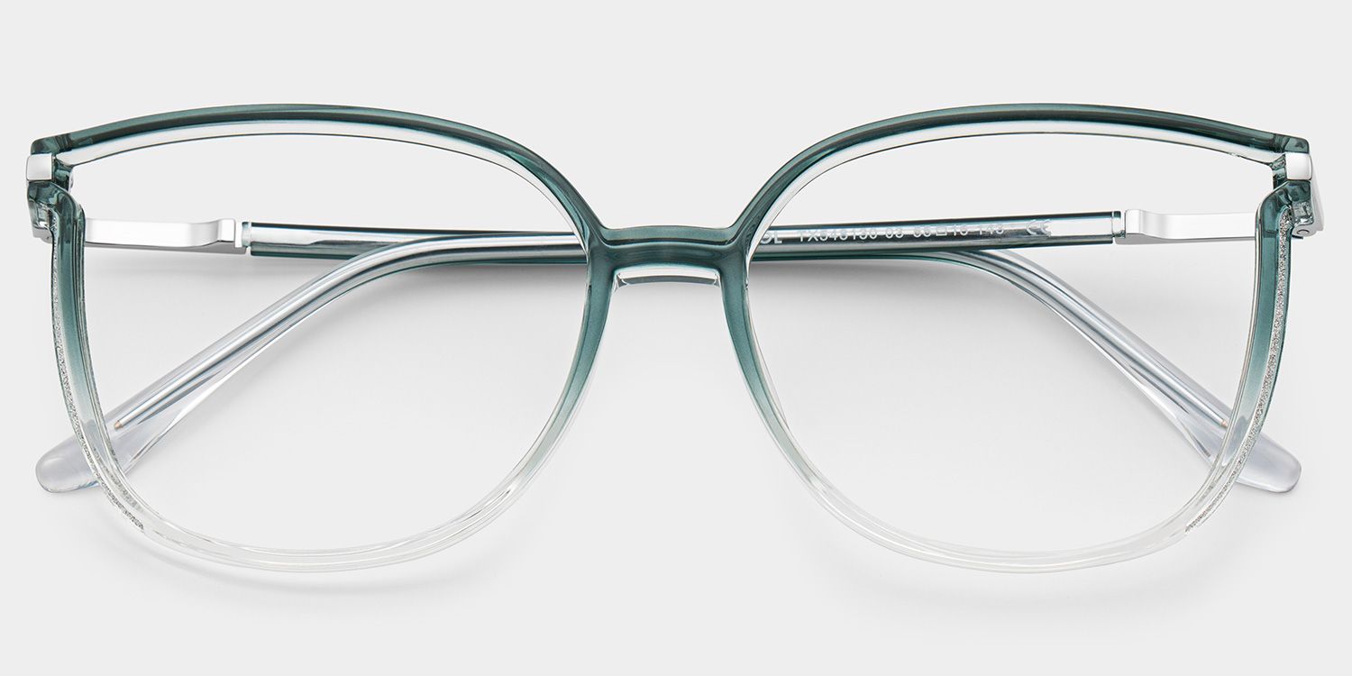 Rodz Sage Green Frame Glasses with Square Design | ZEELOOL1