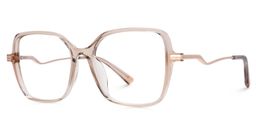 Rendon Beige Square Glasses1